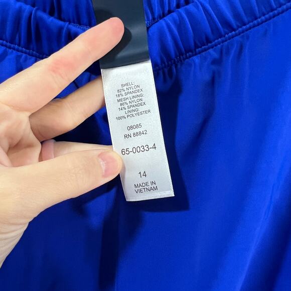 Kim Gravel x Swimsuits Swim Skirt Blue Dazzle Reg 14 - Picture 9 of 9
